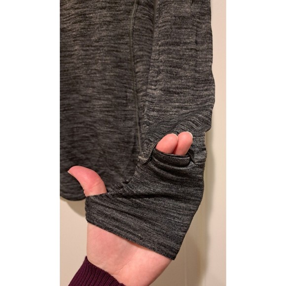 Lululemon Women Grey Long Sleeve Running Shirt Semi Sheer Small? - Picture 6 of 9